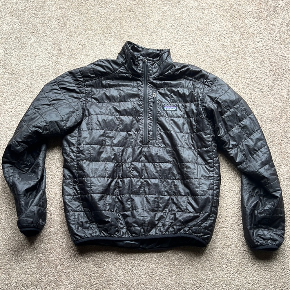 Patagonia nano puff pullover men’s medium black